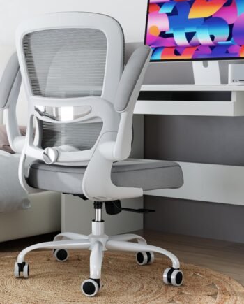 Mesh Ergonomic Office Chair—Swivel With Adjustable Lumbar Support